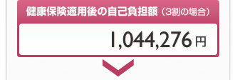 健康保険適用後の自己負担額(3割の場合)1,044,276円